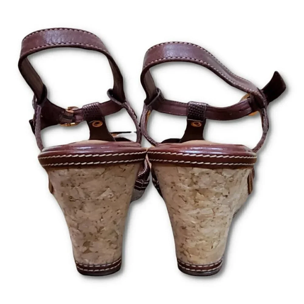 🏆282 Nurture Wedge Sling Back sandals